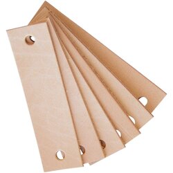 Leander® set 6 usnjenih ročajev za predalnike in omare natural Cene
