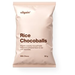 Vilgain Bio rižine čokoladne kuglice - Mliječna čokolada Cene