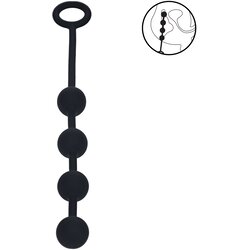 Levelz Round Silicone Anal Balls S 20mm Black Cene