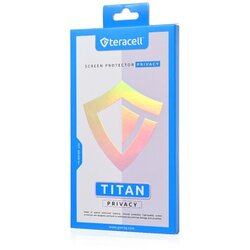 Tempered Zaštitno staklo Glass Privacy Teracell Titan 2.5D za iPhone 15 Pro Max 6.7 crni (217604) Cene
