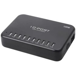 LVSUN 120W Smart 10-Port LS-10U24F-AE USB stanica za punjenje Utičnica Izlazna struja maks. 24000 mA 10 x USB Cene