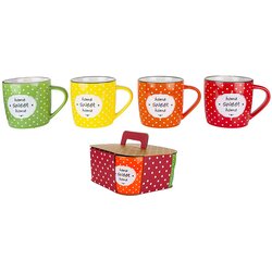 Alpeks Home ALPEKSHOME, HOME SWEET HOME, LONČKI H BOX, 300 ML, 4 KOS, (5000194506) Cene