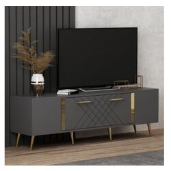 Hanah home detas anthracite gold polica za tv Cene