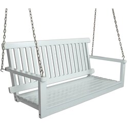 Garden Pleasure Bijela drvena vrtna ljuljačka Augusta - Cene
