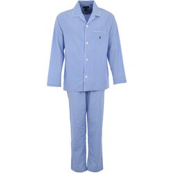 Polo Ralph Lauren Dolga pižama svetlo modra / bela Cene
