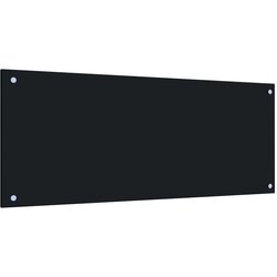 vidaXL kuhinjska zaštita od prskanja crna 100 x 40 cm kaljeno staklo Cijene