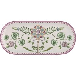Lily Lotus - ovalni krožnik za torto, 33,3 x 15,5 cm - Vijolična Cene