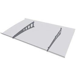 Gutta nadstrešek pico top 140 pocinkan/prozoren 140 cm x 90 cm x 6 cm Cene