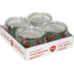 WECK rundrandglas tulpe 0,5l 4er pack Cene