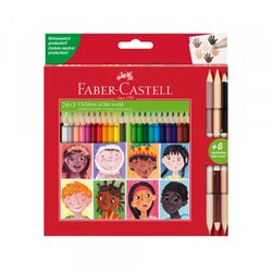 Olimp Sport BOJE DRVENE 24BOJE TROKUTASTE PLUS 3BOJE DRVENE OBOSTRANE SKIN FABER CASTELL 511515 BLISTER Cene