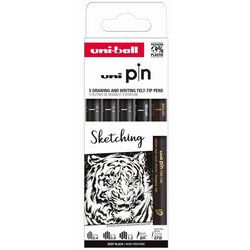 UNI ball Marker Uni pin set 0,4/0,9/1,2/BR/EFB mm crni Sketching 5/1 Cene