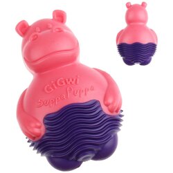 GiGwi igračka za pse Suppa Puppa Hippo Pink - Ljubičasti 9 cm Cene