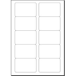 SIGEL Papir za izdelavo vizitk, zaobljene, A4 225g 85 x 55mm LP798 -100 vizitk, (20366151) Cene