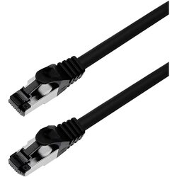 MaxTrack TI 29-20 L RJ45 omrežni kabel\, Patch kabel CAT 8.1 S/FTP 20.00 m črna 1 kos, (20415935) Cene