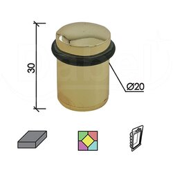 Dabel odbojnik podni za vrata OD201 Mat Ms fi20x30mm DBP1 1504100 Cene