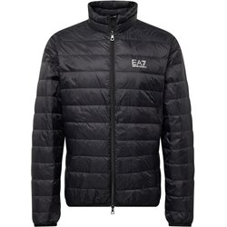 Ea7 Emporio Armani Zimska jakna črna / bela Cene