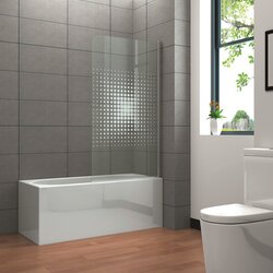 Corniche stena za kopalno kad cube (80 x 140 cm, steklo: 4 mm) Cene