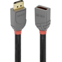 Lindy DisplayPort podaljšek DisplayPort vtič\, DisplayPort vtičnica 2.00 m antracitna\, črna\, rdeča 36497 pozlačeni konektorji DisplayPort kabel, (20416903) Cene
