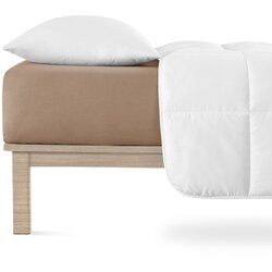 Andrea Simone Smeđa plahta s gumom od jerseya 160x200 cm Boxspring – Cene