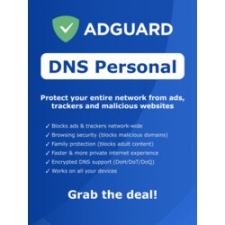 AdGuard DNS Personal (20 Devices, 1 Year) Key GLOBAL Cene