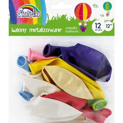 Fiorello Baloni metalic, mešani, 30 cm, 12 kosov, (21299804) Cene