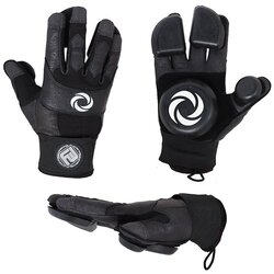 Flying Wheels Asfalt + Pucks Slide Gloves black Cene