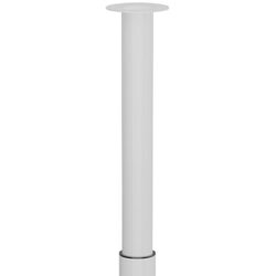 WALTECO teleskopska pohištvena noga (š x do: 6 x 6 cm, nastavitev višine: 70 cm - 110 cm, nosilnost izdelka: 80 kg, jeklo, bela, okrogle oblike) Cene