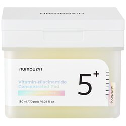 numbuzin No. 5 Glutathione Vitamin Concentrated Toner Pad tonizirajoče blazinice za osvetljevanje kože in hidratacijo 70 kos Cene