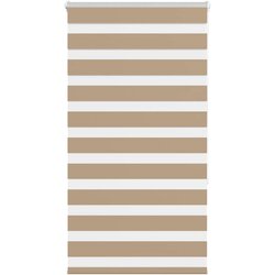 vidaXL zebra senčilo peščeno rjava 70x150 cm tkanina širina 65,9 cm Cene