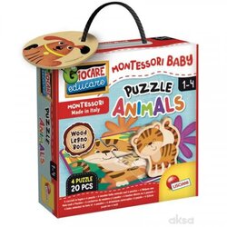Odeon Montessori Baby drvene puzzle baby životinje Cijene