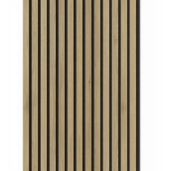 Denpanels akustični panel acu-line temni hrast na melaminskem filcu 260 x 52 cm Cene