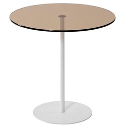 Woody Fashion chill-out - white, bronze whitebronze side table Cene