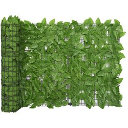 vidaXL Balkonsko platno z zelenim listjem 600x75 cm, (20610793) Cene