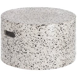 Kave Home bijeli betonski pomoćni stol jenell, ⌀ 52 cm Cene