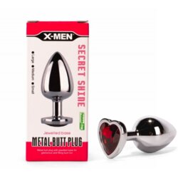X-Men Analni Čep Secret Shine Heart Red (s) Cene
