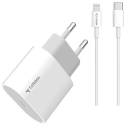 Brzi PUNJAČ TYPE-C 20W KABEL USB TYPE-C NA LIGHTNING 1M TORIMA Cene
