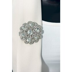 Kesi Brooch Flower XZ459-193 silver Cijene