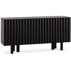 MOME Crna komoda od masivnog manga 160x80x40 cm Tamira – Cene