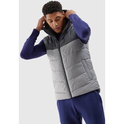 4f Men's Synthetic Down Down Vest - Grey Cene