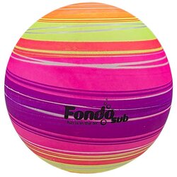 Plastična lopta Neon Lines 230 mm – za plažu i igru na otvorenom Svijetla Cene