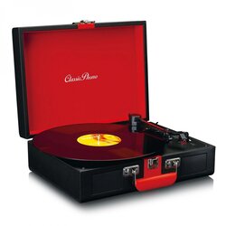 Lenco Gramofon TT-110, sa zvučnicima, bluetooth, retro, crni Cene