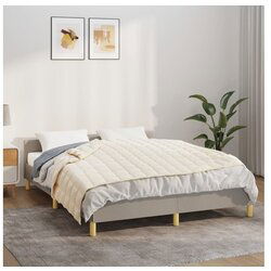 vidaXL Teška deka svijetla krem 138x200 cm 10 kg od tkanine Cijene