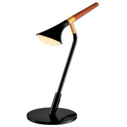 Elmark duncan LED stona lampa 5W 3000K mat crna/drvo Cene