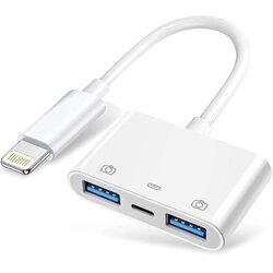 Lighting Lightning čitač kartica 3u1 2xUSB+Lightning ( 11-354 ) Cene