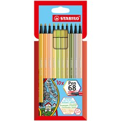 Stabilo fiber pen pen 68, kartonska škatla za 10, nove barve, (21655757) Cene