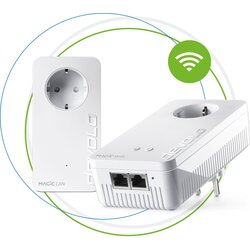DEVOLO Magic 2 WiFi next Starter Kit Powerline WLAN početni komplet 8614 DE, AT Powerline, WLAN 2400 MBit/s Cene