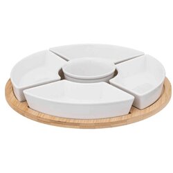 Secret de Gourmet Set za predjelo Porculan/bambus, Bijela Cene