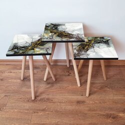 Hanah home set stolića za kafu 3Shp233, 3 dijela, šareni Cene