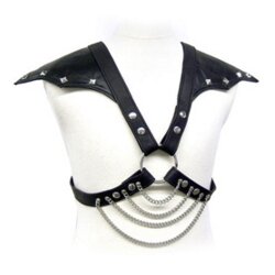 LEATHER BODY WITH SHOULDER WINGS Cene