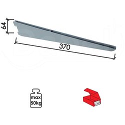 Dabel nosač police modularni N3101 Silver 370/64mm Q 1713129 Cene